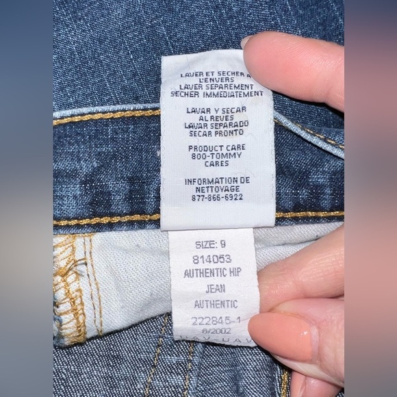 Tommy Jeans Vintage Low Rise Wide Leg Y2K 90’s Denim Boot Cut Jeans - Picture 6 of 7